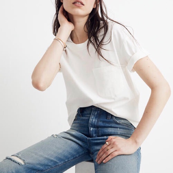 Madewell Tops - Madewell Easy Crop Tee